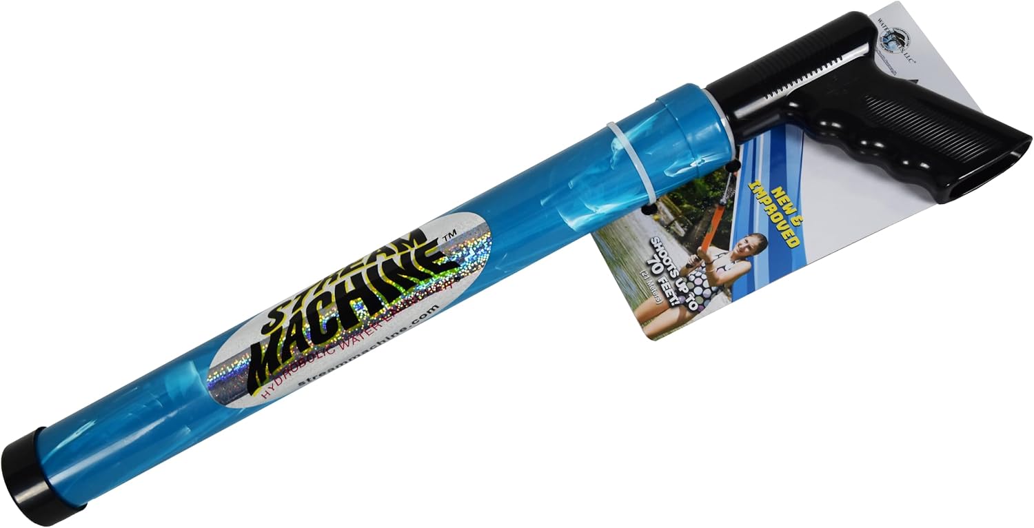 Stream Machine Water Gun Launcher, Single Barrel Water Blaster Soaker, Extends to 36 inches, Squirt Gun for Outdoor Games, Swimming and Paddling Pool Party, Beach, Outdoor, Garden Toys, Size Medium