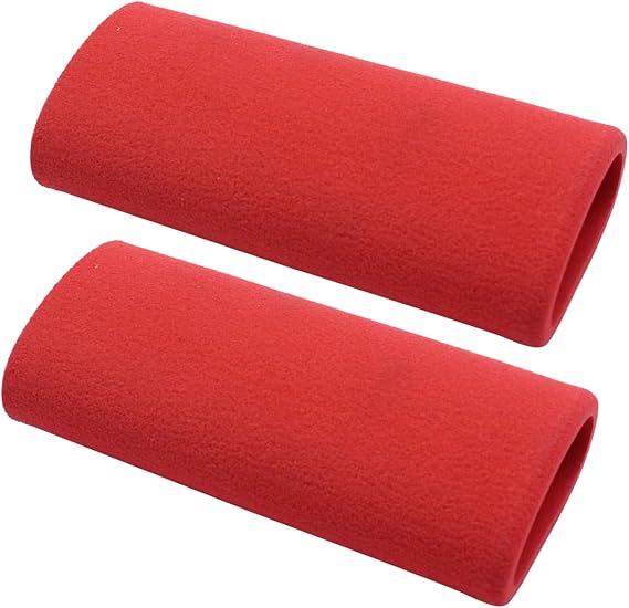 1 Pair Grip Slip-on Foam Covers Red Universal Motorcycle Anti Vibration Comfort Grips Handlebar for Motorcycles