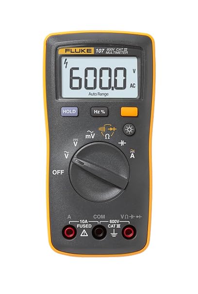 Fluke 107 AC/DC Current Handheld Digital Multimeter, Gray