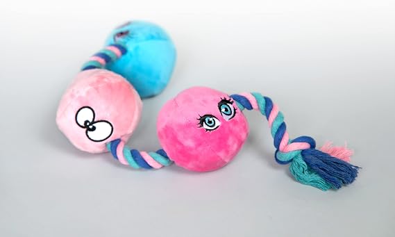 RASCAL Scruffy Tug Buttons - Dog Toy - All Breeds