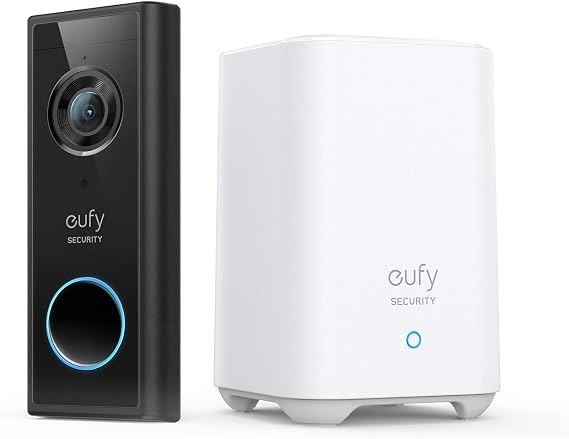 eufy Security, Video Doorbell S220 (Battery-Powered) Kit, Security Camera - 2K Resolution, Alert