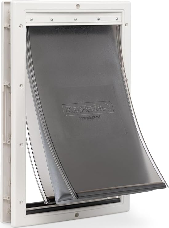 PetSafe Extreme Weather Plastic Pet Door, Insulated 3-Flap, Large