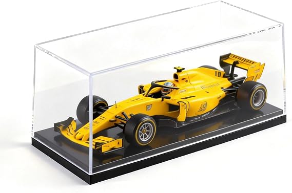 Model Car Display Case, 1:43 Scale Acrylic Display Box for Cars, Stackable Dustproof Storage boxes for Collectibles, Figures and Memorabilia, 16.5 x 7.4 x 9 cm