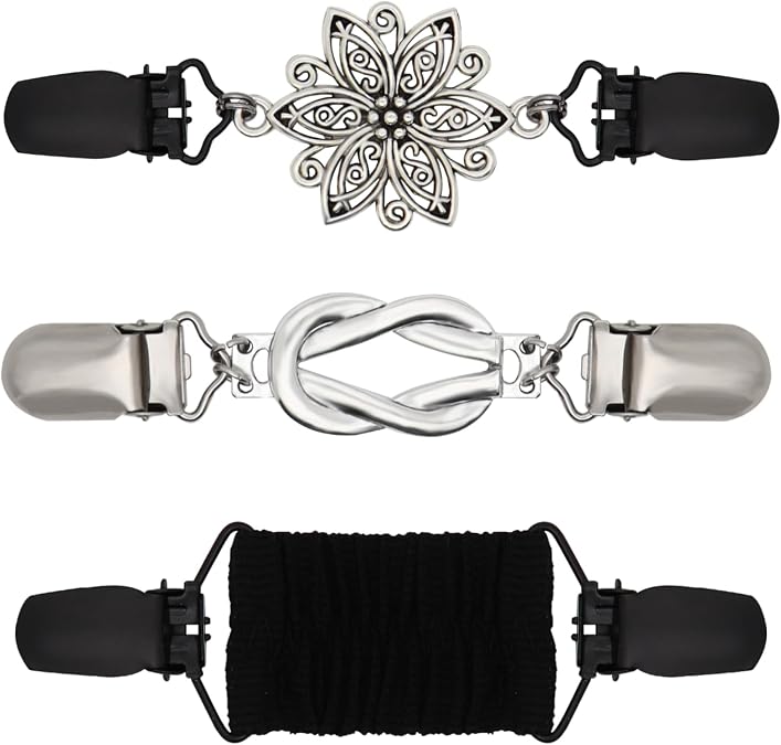 ROPAKED 3 Pcs Dress Cincher Multi Dress Waist Tightener Clips for Sweaters
