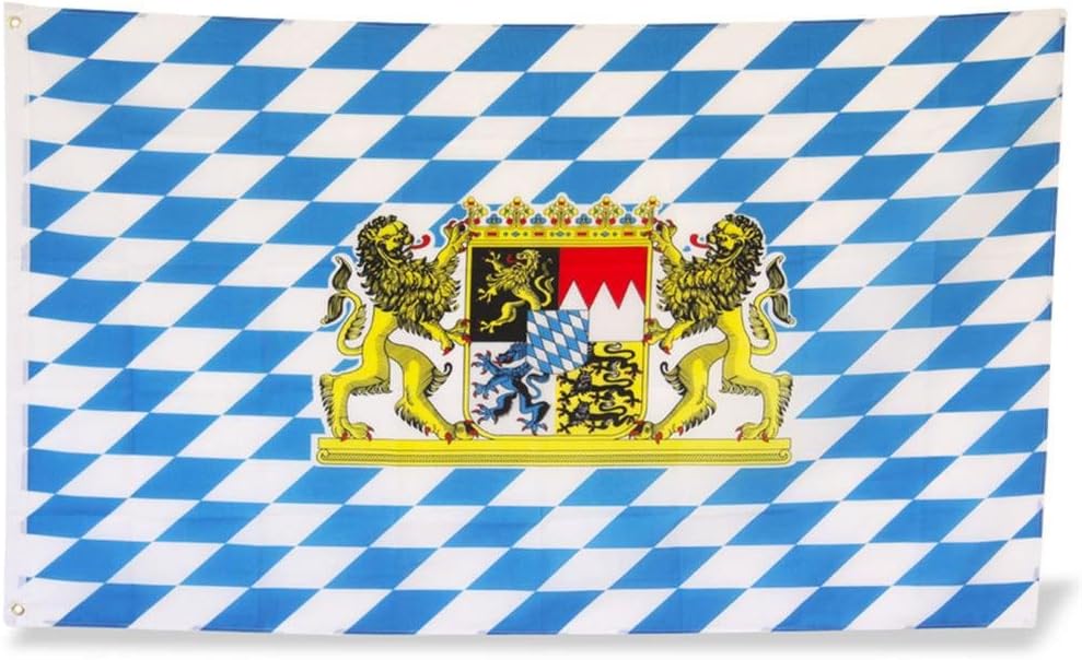 Germany Bavaria with lion Flag 90 x 150 cm