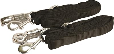 Gatsby Leather Company 284219 Adjustable Nylon Crossties with Panic Snap Black, 5-9