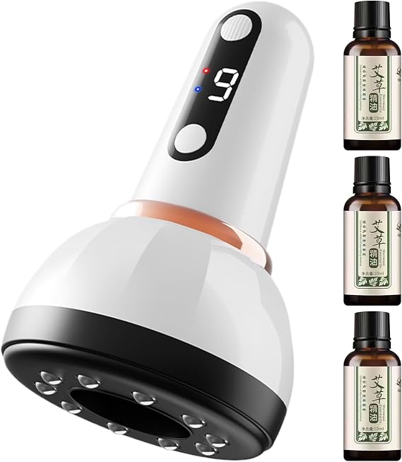 Cupping Device Vacuum Massager | 9 Modes Massage Vibration Device for Men, Women, Neck, Shoulder, Abdomen, Thighs, Buttocks