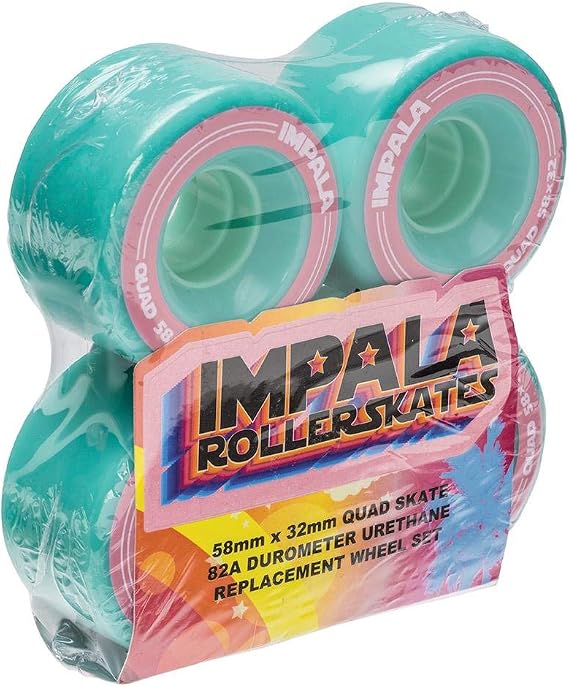 Impala Rollerskates Impala Replacement Wheel 4-Pack Aqua 58mm