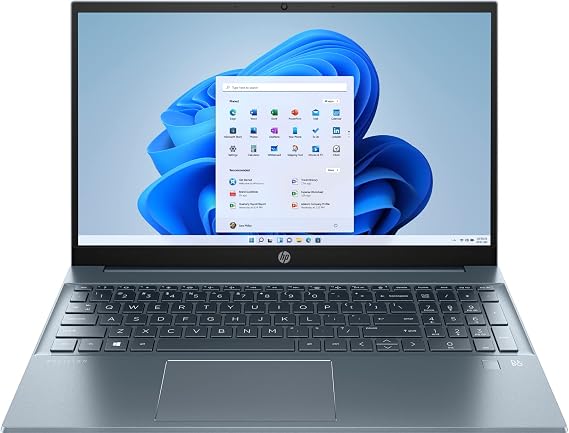 HP 2022 Pavilion 15.6inch FHD 1080P IPS Laptop, 8-Core AMD Ryzen 7-5700U(Up to 4.3GHz, Beat i7-1180G7), 16GB RAM, 512G NVMe SSD, Numpad, HDMI, WiFi, USB-A&C,Audio by B&O, Win11 Horizon Blue