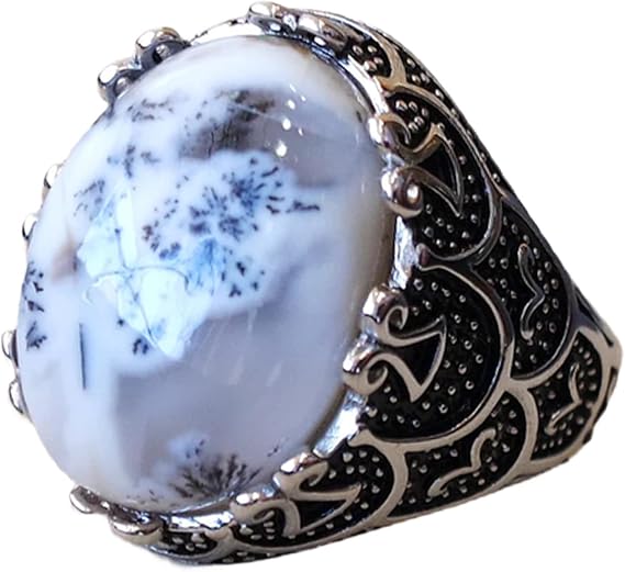 Genuine Blue Copper Turquoise Gemstone Ethnic Ring, Semi Precious Heavy Mens Ring, Exclusive Expensive Ring, Silver Oxidized Ring, Beautiful Fathers Day Ring