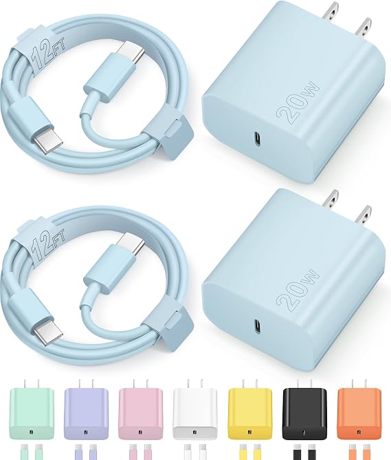 iPhone 17 16 15 Charger Fast Charging Type C Chargers USB C Charger Block | for iPhones, iPads,Tablets,Android phones,20W iPhone Charger USB-C Power