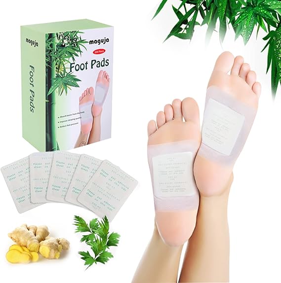 100PCS Foot Pads Natural Bamboo Vinegar Deep Cleansing Foot Pads