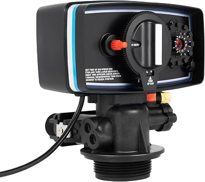 Time Clock Control Valve, Water Softener Automatic Fleck 5600 12 Day Control Timer Valve Time Water Softening Valve Whole House Water Filter Softener 2TH 110V