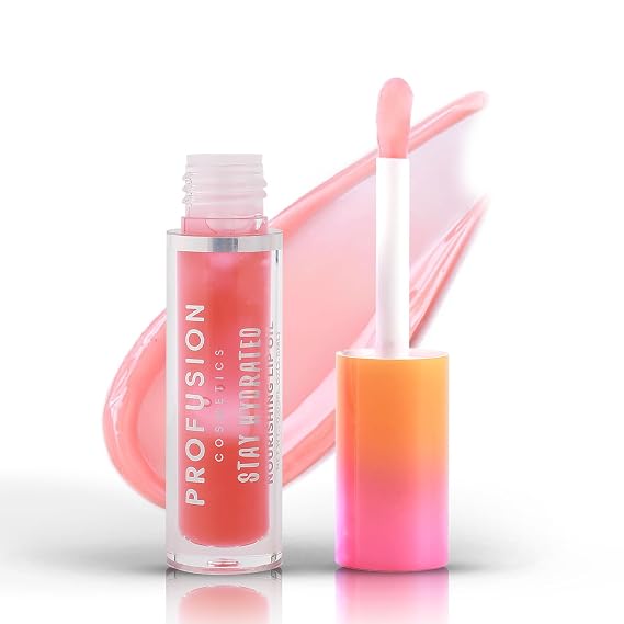 Profusion Cosmetics It's a Vibe Hydrating Lip Oil Non-Sticky High-Shine Finish, Moisturizing & Nourishing Lip Oil for Soft, Smooth Lips, Vegan & Cruelty-Free, Selfie