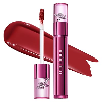 Altera Blurring Tint Lip Stain 002 Burst, True Red Glossy to Soft Matte Finish, Blur Lip Lines, Weightless No-Sticky Airy Velvet Texture, Vibrant Hydrating Long-Lasting Lip Makeup