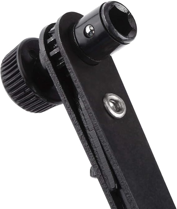 1/4-Inch Black Ratchet Wrench Screwdriver Handle, Ratchet Adjusted