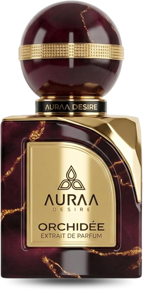 Orchidee Extrait de Parfum 100 ml by Auraa Desire - Luxurious Unisex Fragrance with Saffron, Cinnamon, Cedar, Vanilla, and Tobacco - Long-Lasting Sophisticated Scent for Elegance