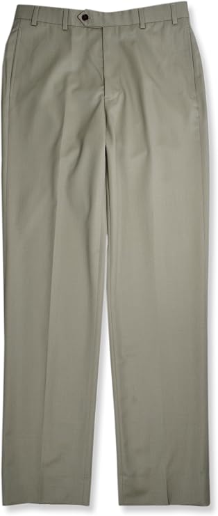 Brooks Brothers Mens Madison Traditional Fit Flat Front Wool Pants,