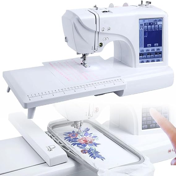 Automatic Sewing Machine with Touch Screen, Built-in Patterns and Letters, Easy Sewing for Home Projects