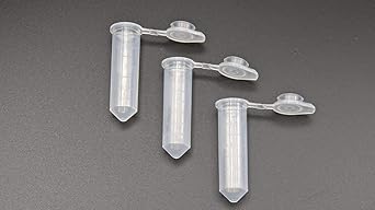2.0mL with Cap Clear Microcentrifuge Tubes, Certified DnaseRnase Free- PCR Clean, 1000pkg.