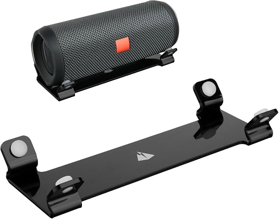 Desktop Stand for JBL Flip 7/FLip 5/Flip 6, TXEsign Acrylic Speaker Stand Holder Desk Display Stand Table Stand Holder for Cylindrical Speakers(Black)