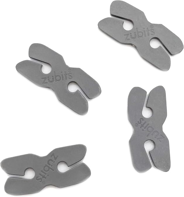 Z-Clips Replacement Shoelace Clips - No Tie Shoelaces for Sneakers, Boots, Athletic, Cleats, Adjustable Slip On Laces for Kids & Adults, Works with Flat, Round, Thick & Wide Shoe Laces - 4 Pack