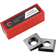 FindBuyTool Carbide Inserts–15x15x2.5mm, 30° R150,4 R0.5 for Suitable for Professional Wood Planer Spiral Head Tools–Tungsten Carbide Cutting Tools for Smooth, Precision Cuts (10 PCS)