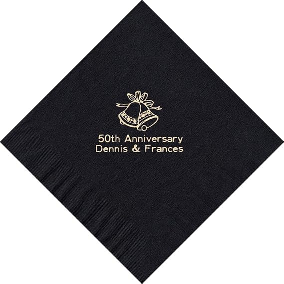100 Printed Personalized Beverage Cocktail Party Napkins