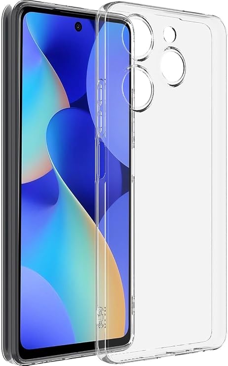 Ehr. Tecno Spark 40 4G ile Uyumlu Kılıf, 2mm Kalınlaştırılmış Şeffaf Silikon, Darbe Emici Kamera Korumalı Esnek Arka Kapak