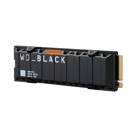 Western Digital WD BLACK M.2 SSD SN850X 8 TB NVMe, Equipped with Heatsink, PCIe Gen4 x4, PS5 Operation Confirmed, WDS800T2XHE-EC Domestic Regular Handling Agent