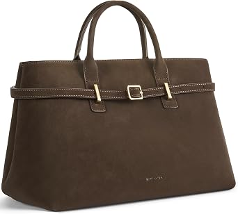 BOSTANTEN Vegan Leather Purse for Women Top Handle Purses with Gold Buckle Belt Satchel Tote Handbag with Adjustable Strap