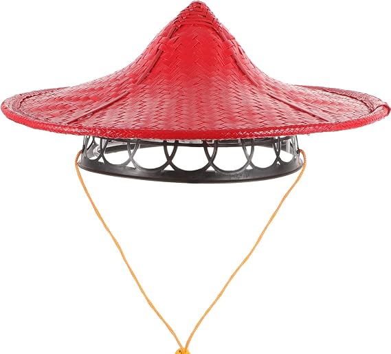 GANAZONO Ninja Hat Bamboo Party Prop Hat Performance Hat Japan Samurai Ninja Cosplay Hat for Decor Rice Hat Fishing Hat