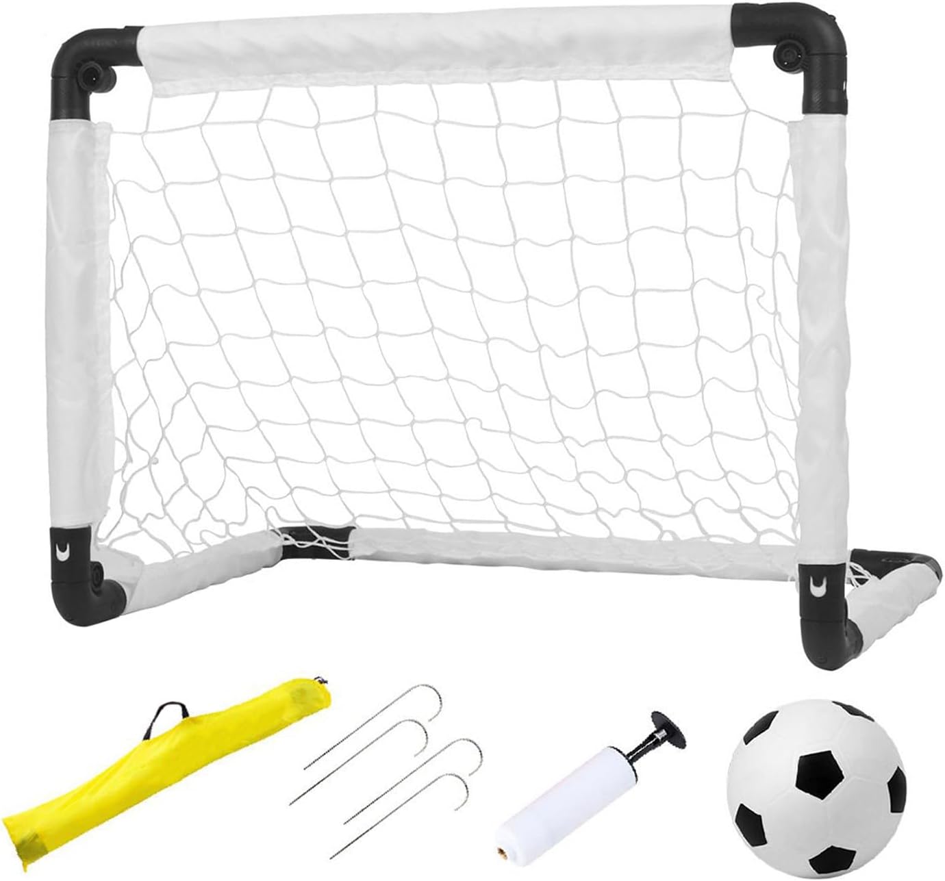 Kids Soccer Goals - Outdoor Soccer Goals For Backyard | Portable Football Netting With Storage Bag Sports Equipment For Training Practice Field Beach