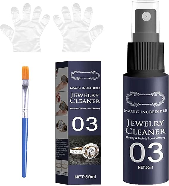 Diamond-Shine Jewelry Cleaner Spray- Jewellery Cleaner, Quick Jewelry Cleaning Spray, Watch Diamond Silver Gold Jewelry Cleaner Solution, Simple Shine Jewelry cleanersolution (1 Pc)