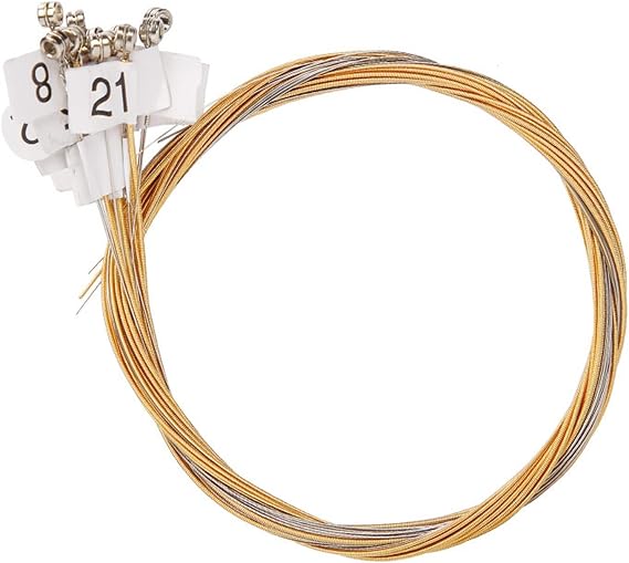Lyre Harp A Sets of 10/16/19/21/24 Strings Replacement Metal String for Lyre Harp, Brighter and More Durable (Color : 21 String Set)