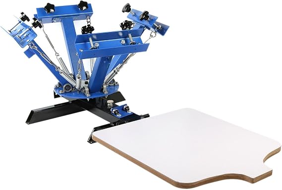 4 Color 1 Station Silk Screen Printing Kit Machine 4-1 Screenprint Carousel Pressing for Printing,Excellent Stability
