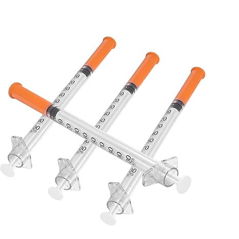 20 Pack 1ml/cc 29G 13mm Precision Plastic Multiple Uses Measuring Tools, Individually Packaging,Multipurpose Liquid Dispensing for Laboratory.