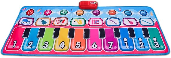 Bontempi | RhythmRug - Musical Electronic Mat for Dancing and Creating Melodies at Every Step 130 x 48 cm