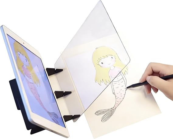 Optical Drawing Board, Optical Image Drawing Board Projector, Drawing Projector Sketching Tool, DIY Drawing Tracing Board, Optical Sketch Projection Board for Kids, Beginners, Students and Artists