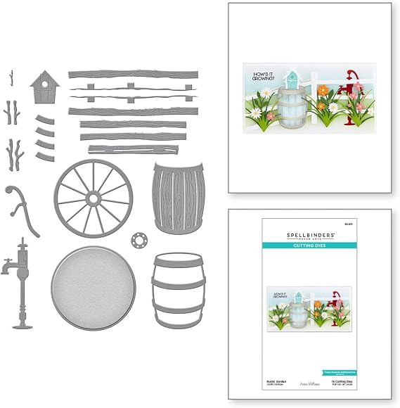 Spellbinders S5-578 Rustic Garden Etched Dies from The Country Garden Collection by Annie Williams
