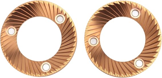 2PCS Coffee Grinder Flat Burr 64mm Plated Multi Purpose Flat Burr for DF64 DF64P DF64E DF64V for Ceado E5P E6P E37J