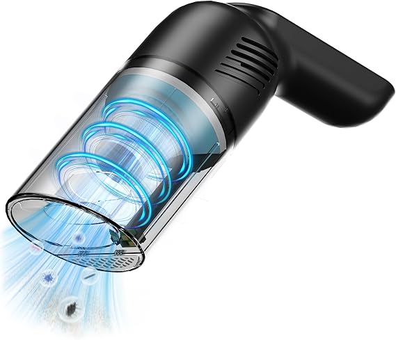 38000PA Handheld Vacuum Cordless | 120W Deep Cleaning for Car Pet Hair | Portable Cleaner with 2000mAh Battery, LED Light & Multi-Nozzles | Home Office Multi-Surface