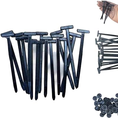 Nylon Universal Cable Tie Buckle, 2025 New Heavy Duty Self-Locking Nylon Zip Ties Holder,UV Resistant Black Zipties Small Cinch Straps,Self-locking Plastic Ties for Indoor and Outdoor Use 100PCS