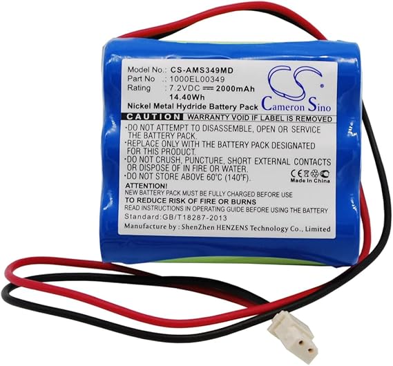 VINTRONS Battery for ALARIS MEDICALSYSTEMS Carefusion, GW Volumetric Pump, IVAC Pompe Asena GW, (2000mAh/14.40Wh),