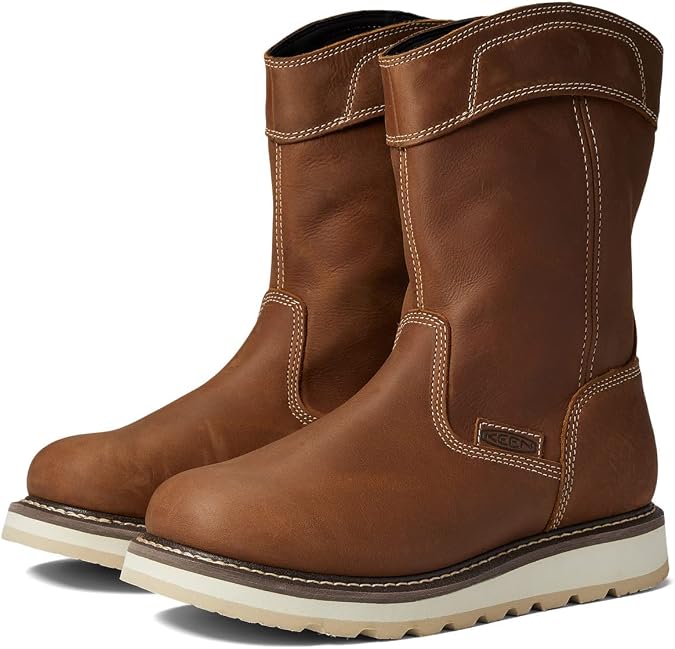 KEEN Utility Men's Cincinnati Wellington Soft Toe Wedge Pull On Work Boots