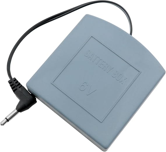 Emergency External Backup Battery Box Safe Box External Power Box Biometric Safe External Battery Pack for Power Supply Safes and Key Safes, etc. (6V 3.5 Head) 1PCS