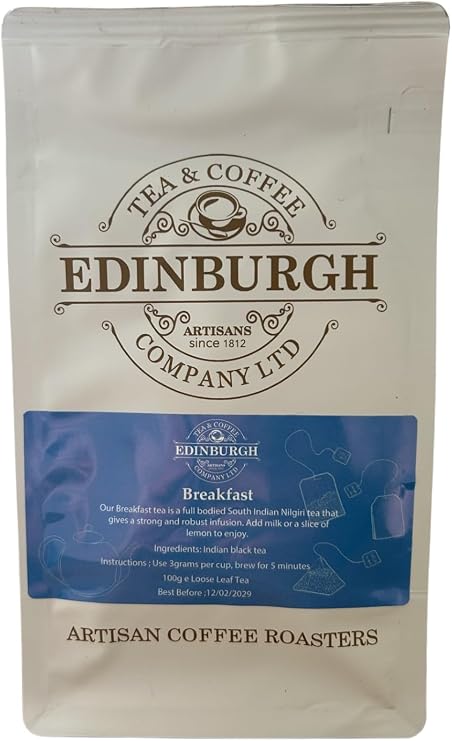 Loose Leaf Scottish Breakfast Tea Edinburgh Tea and Coffee Company Scotland Gift