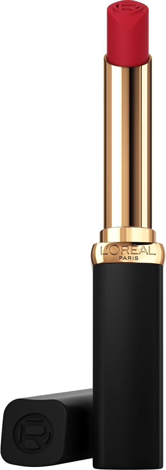 L'Oréal Paris Lipstick for a powdery Matte Finish and 16 Hours Hold, Color Riche Intense Volume Matte 300 Le Rouge Confident, 1.8 g