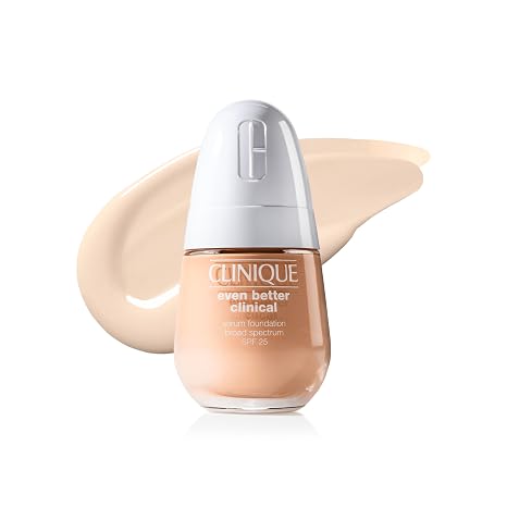 Clinique Even Better Clinical Serum Full Coverage Hydrating Foundation Broad Spectrum SPF 25 With Vitamin C, Salicylic Acid + Hyaluronic Acid For Oily Skin Types