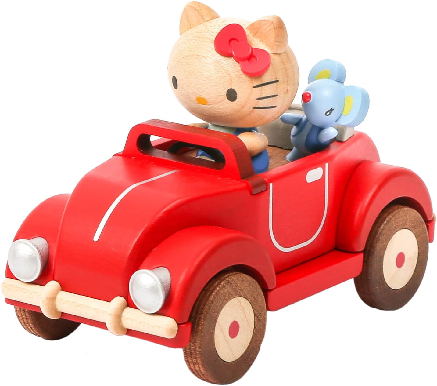 WOODERFUL LIFE Wooden Vehicle Music Box | Hello Kitty | 1034712 | Popular Sanrio Craft Gift for Family Friend to Build Plays - Jack and Jill